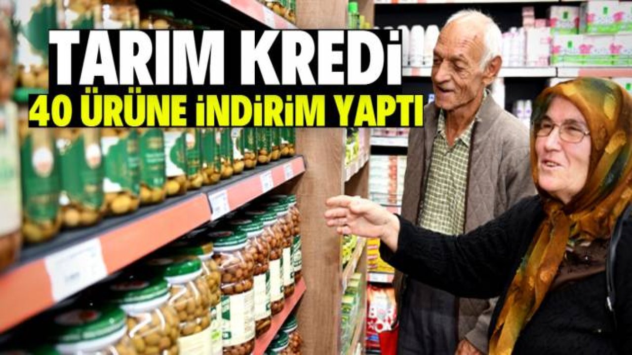 Tarım Kredi 40 ürüne indirim yaptı! İşte ucuza satılan ürünlerin listesi