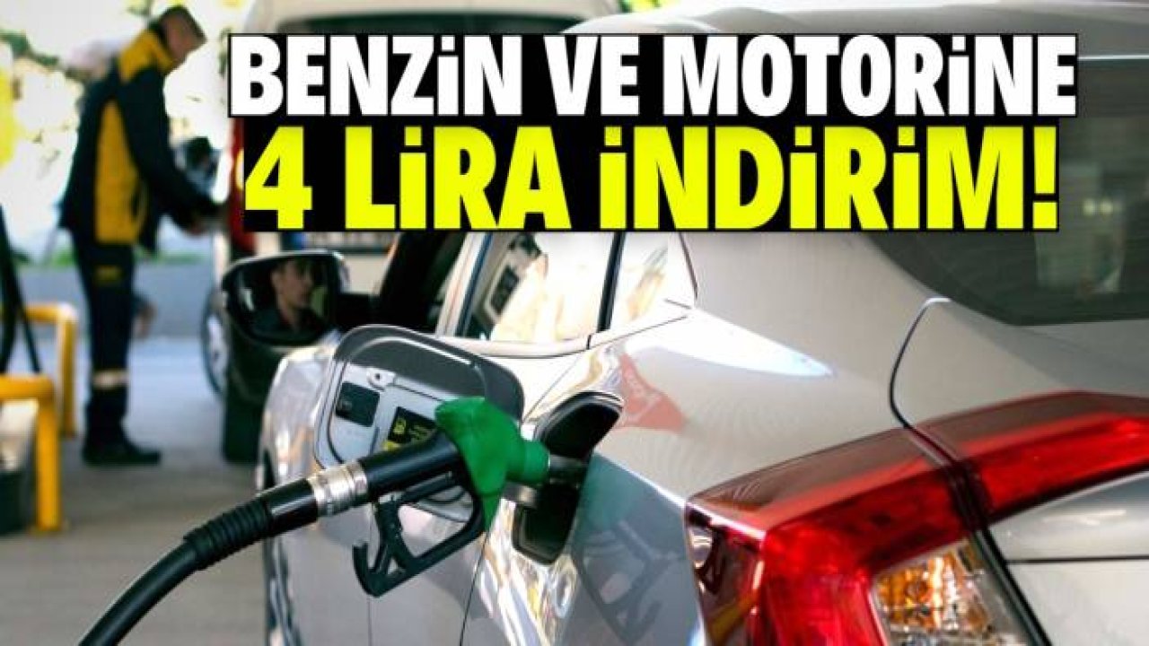 Benzin ve motorine 4 lira indirim! İşte fiyat politikası