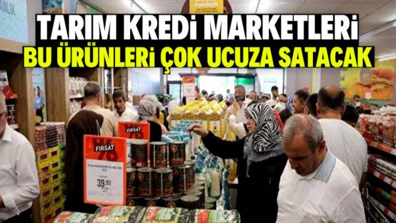 Tarım Kredi 2 gün sürecek dev indirimi duyurdu! 6 ürün dip fiyattan satılacak