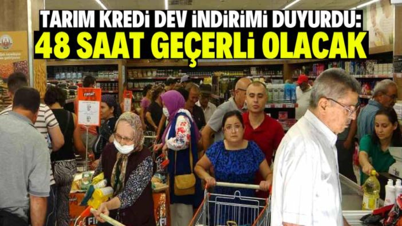 Tarım Kredi'den 48 saat geçerli olacak dev indirim! 4 ürün bedavadan biraz pahalıya satılacak
