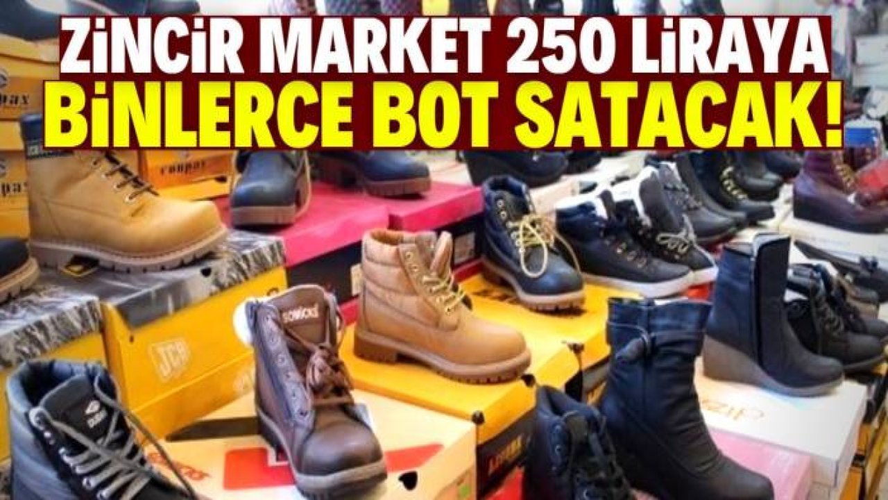Zincir market 250 liraya binlerce bot satacak! Üstelik 6 ay taksit imkanı var