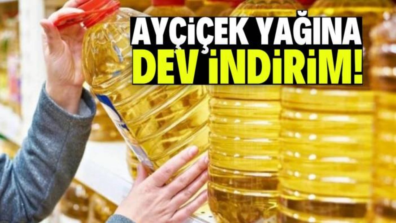 Bu market ayçiçek yağına dev indirim yaptı! Sadece 54 liraya satılacak