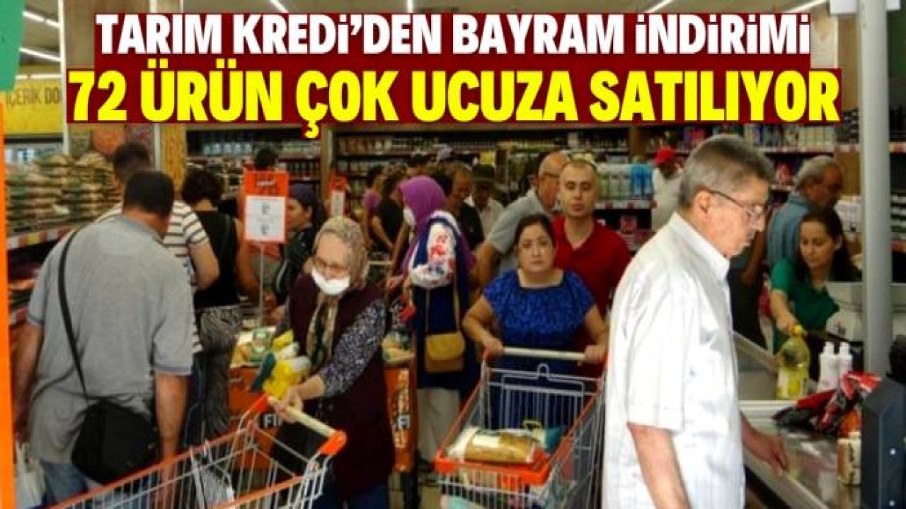 Tarım Kredi bayrama özel dev indirimi duyurdu! 72 ürün dip fiyata satılacak