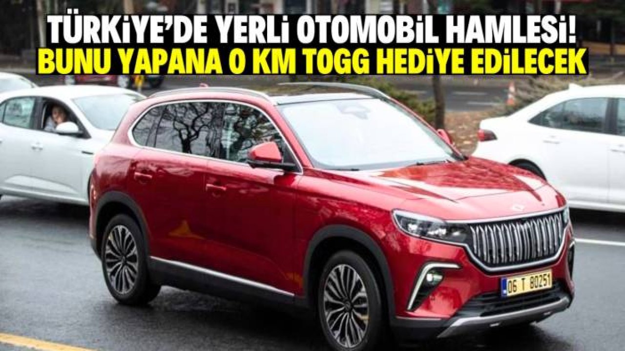 Türkiye'de yerli otomobil hamlesi! Bunu yapana TOGG T10X hediye edilecek