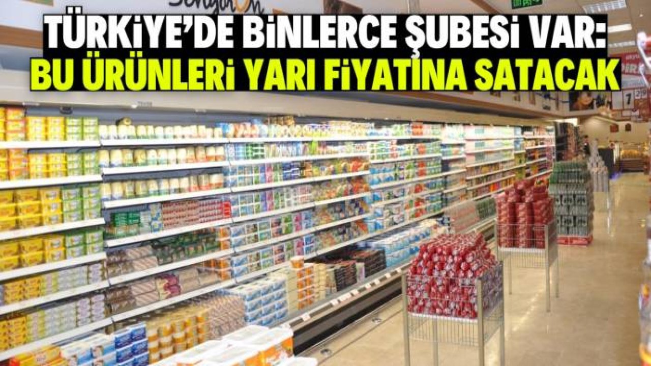 Türkiye'deki meşhur marketten dev kampanya! Bu ürünler yarı fiyatına satılacak