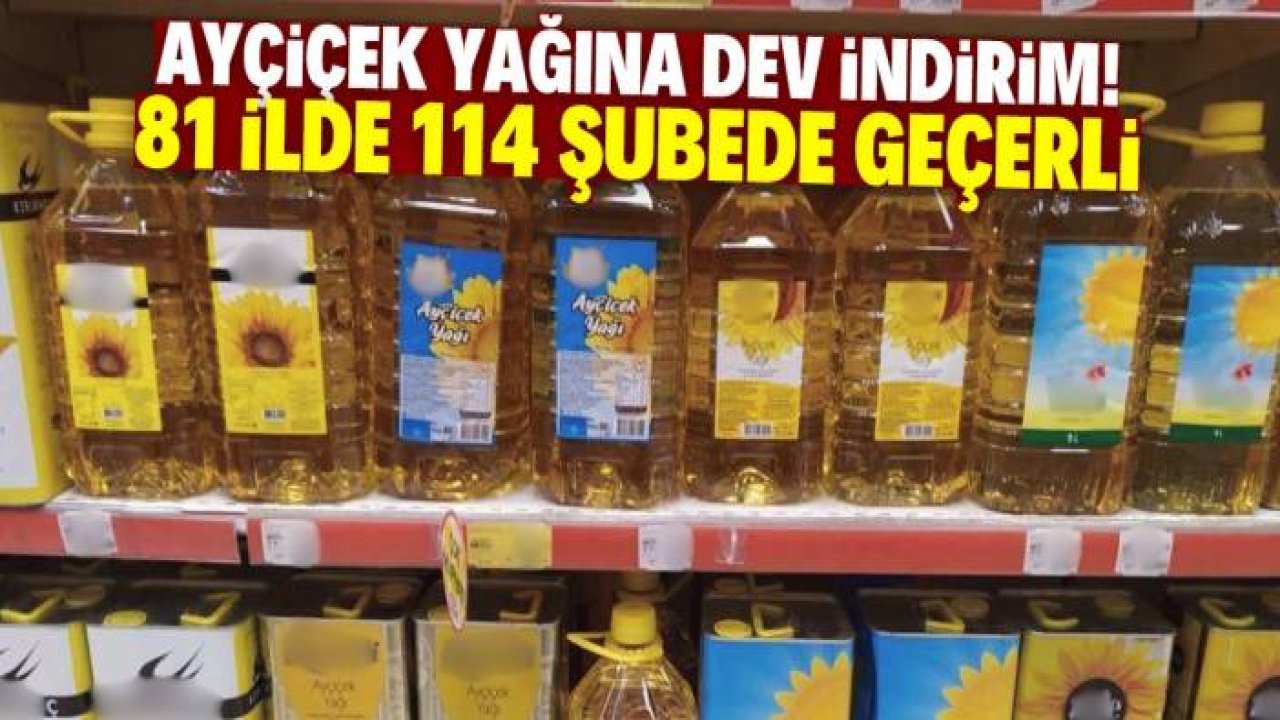 Ayçiçek yağı en ucuz burada satılıyor! 114 şube ve 130 TL detayı dikkat çekti