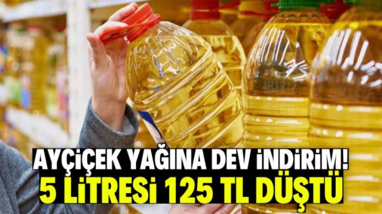 Ayçiçek yağı bu markette çok ucuz! 5 litresi 125 TL düştü
