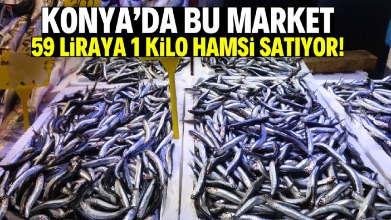 Konya'da bu market 59 liraya 1 kilo hamsi satıyor!