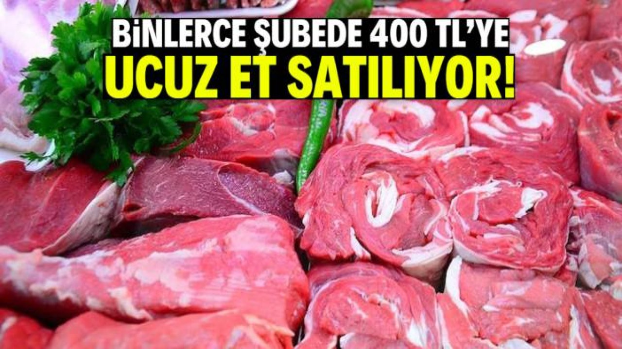 81 ilde ucuz et satışı başladı! Kilosu sadece 400 TL