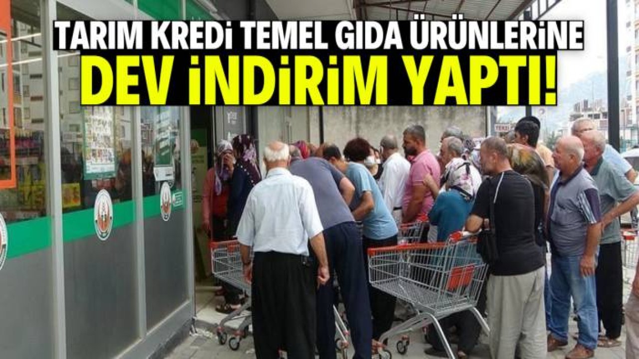 Tarım Kredi temel gıda ürünlerine dev indirim yaptı! 3 gün geçerli