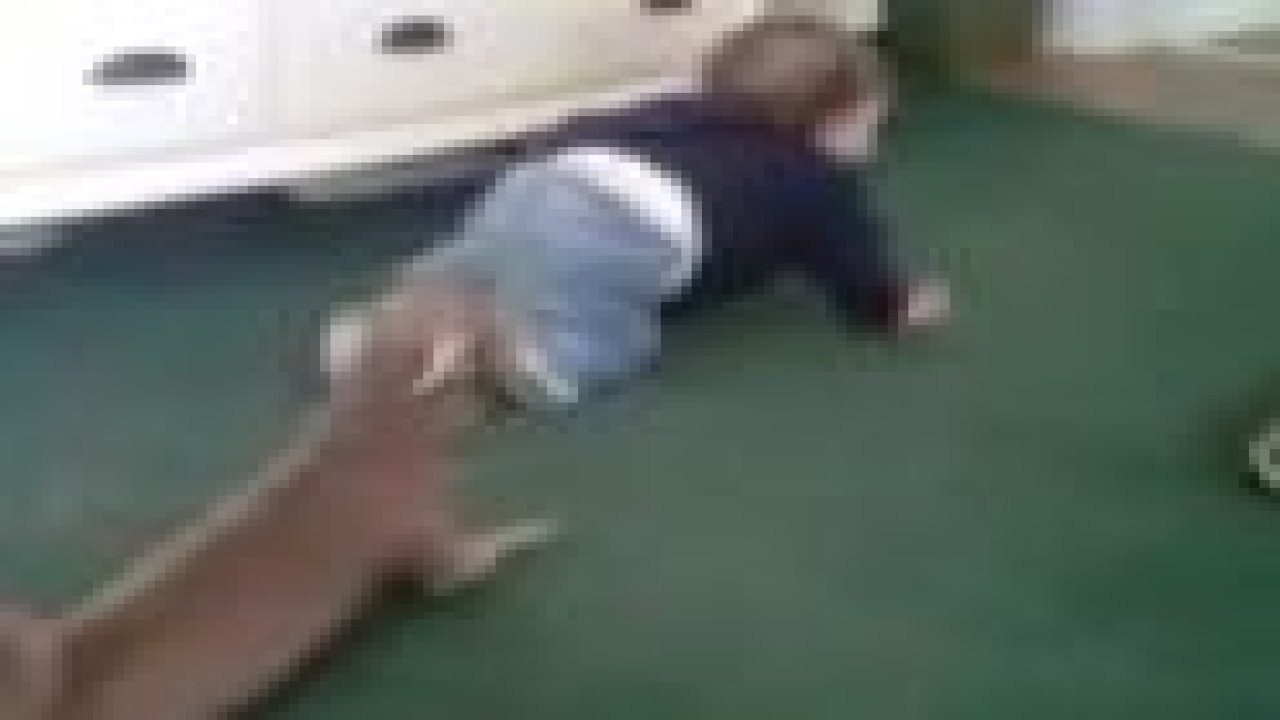 Bebeği taklit eden köpek