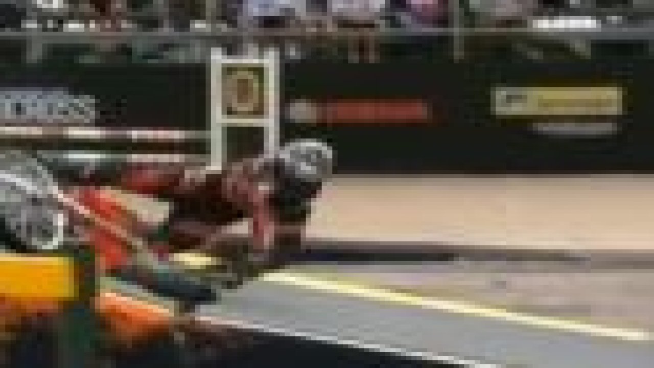 Motokros yarışlarında feci kaza!