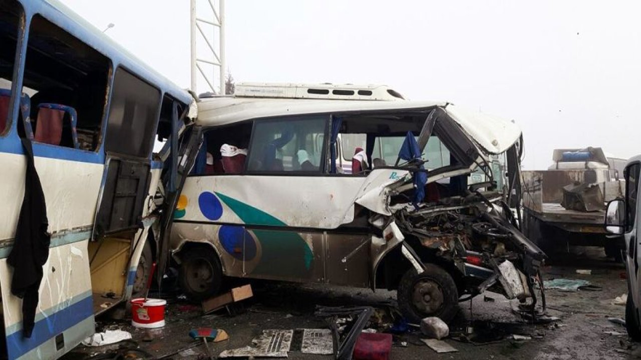 Konya'da zincirleme trafik kazaları