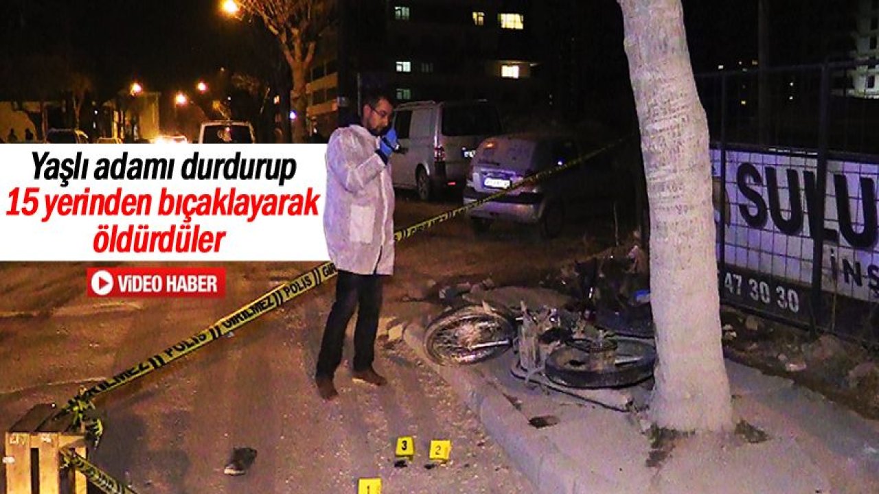 Darp ettikleri yaşlı adamı bıçaklayarak öldürdüler