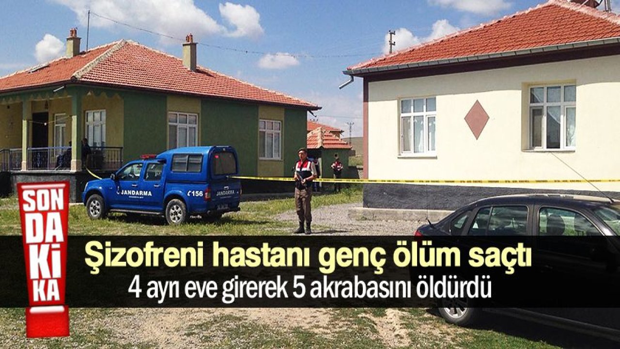 Cihanbeyli'de cinnet: 5 ölü