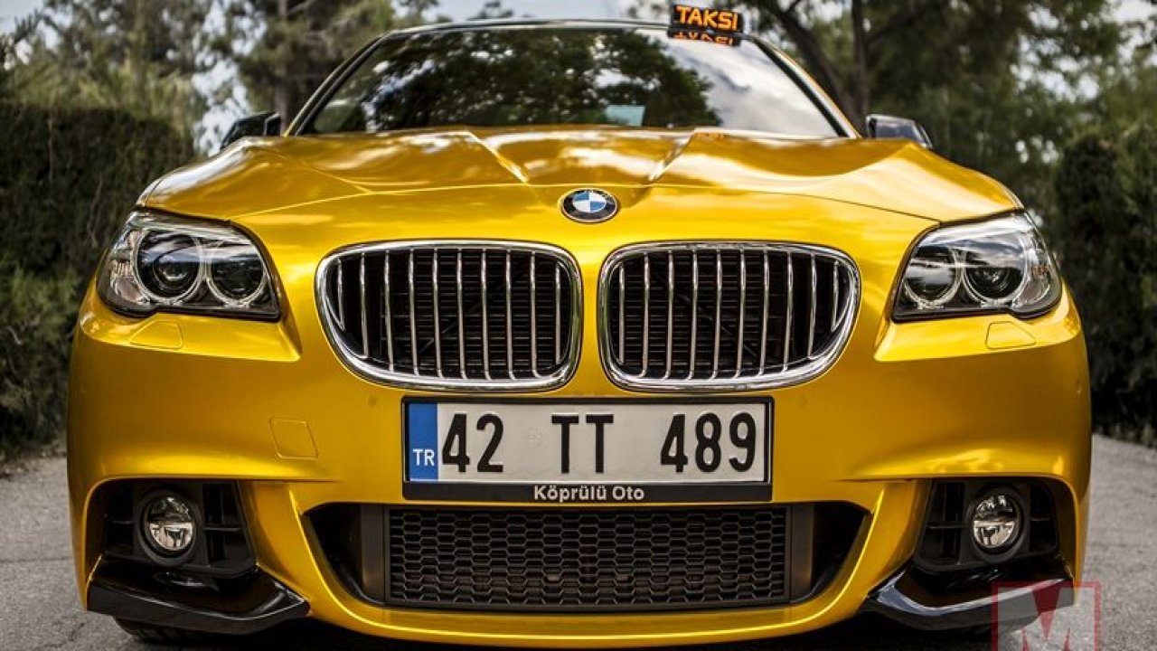 2017 model lüks BMW ile taksi yolculuğu