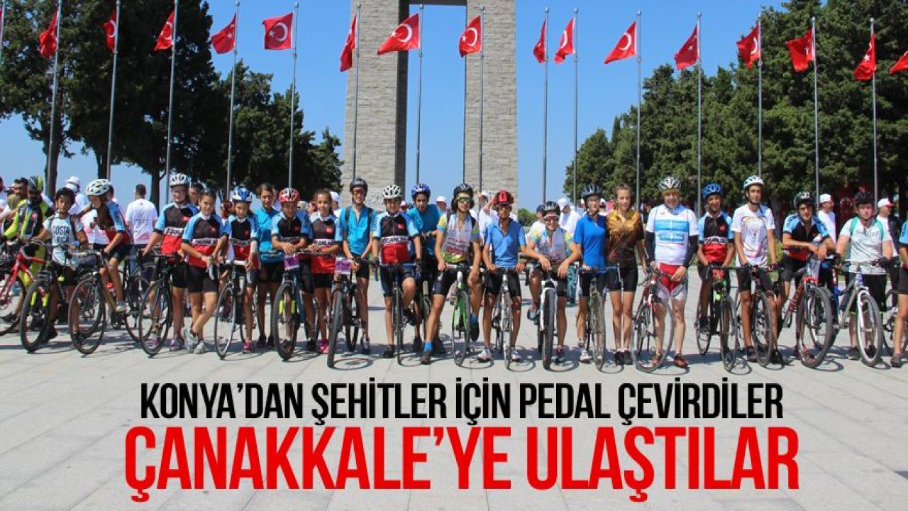 15 Temmuz şehitleri için bin 600 kilometre pedal çevirdiler