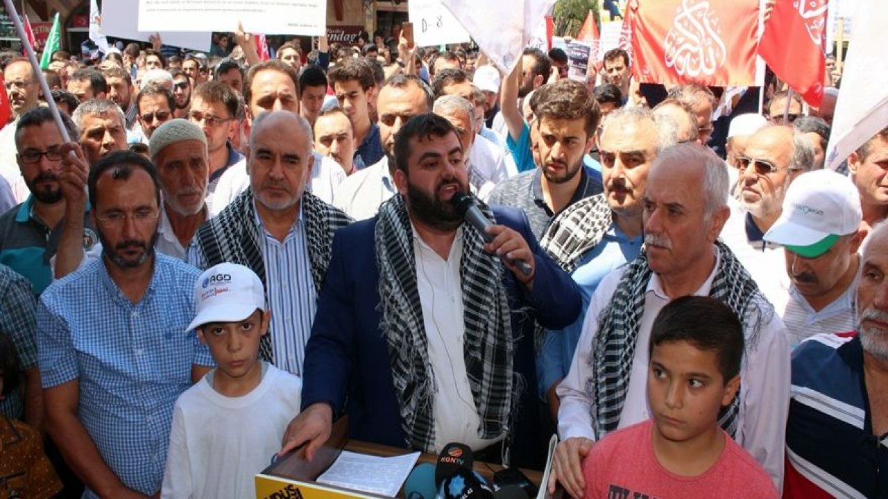 Aksa'daki zulüm Konya'da telin edildi