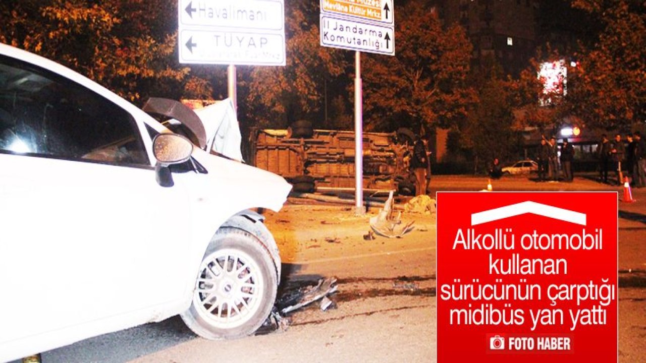 Konya'da trafik kazası: 1 yaralı