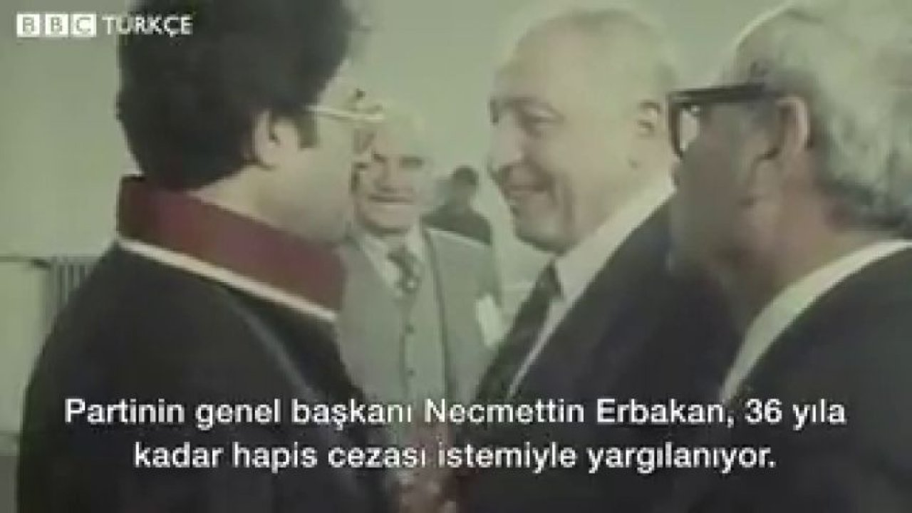12 Eylül dönemi Necmettin Erbakan mahkeme görüntüleri