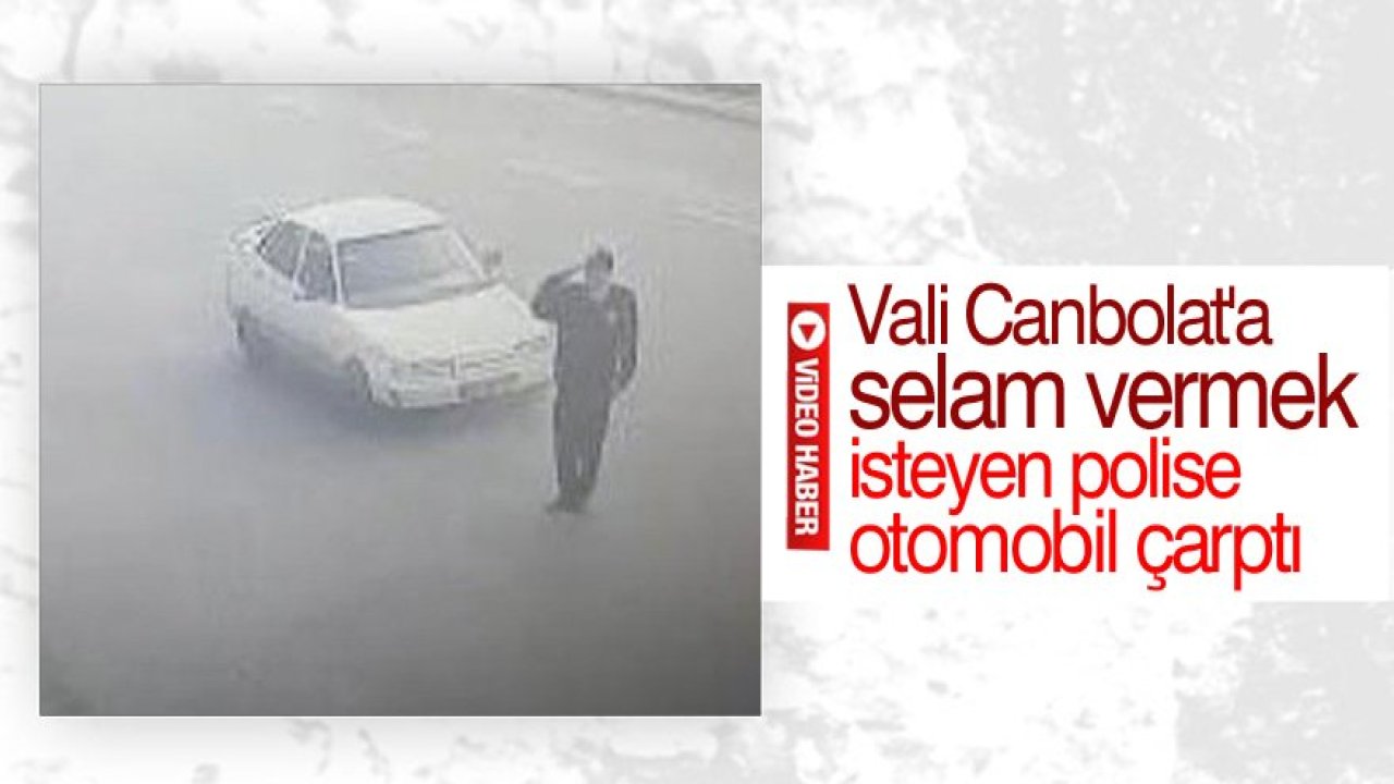 Selam vermek için yola çıkan polis memuruna araba çarptı