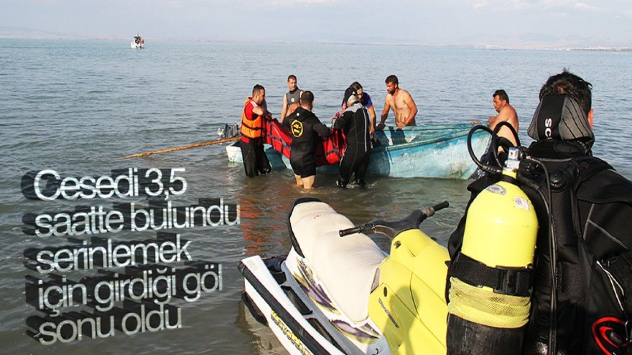 Serinlemek için girdiği gölde boğulan gencin cesedine ulaşıldı