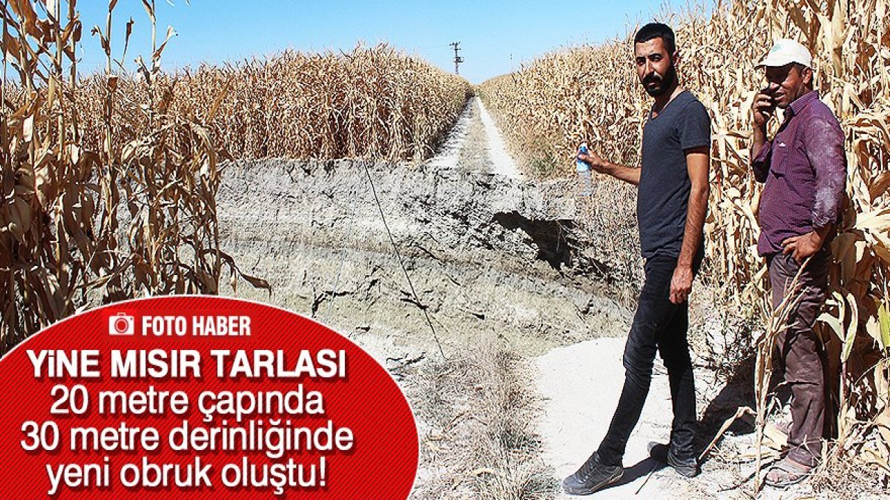 Konya'da yeni obruk oluştu