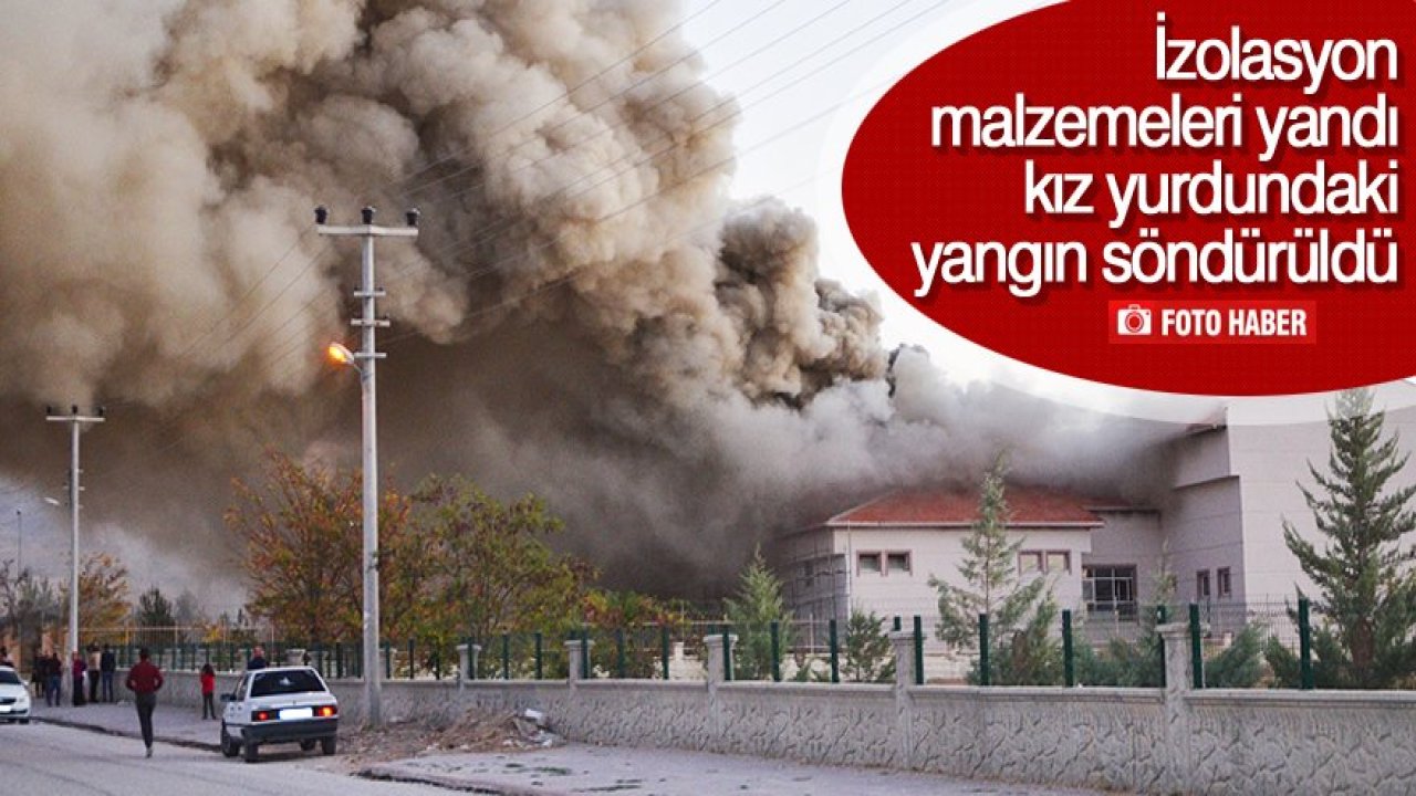 Kız yurdundaki yangın söndürüldü