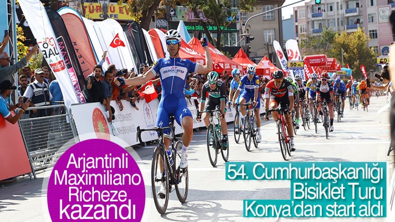 54. Cumhurbaşkanlığı Türkiye Bisiklet Turu Konya Etabı'ndan görüntüler