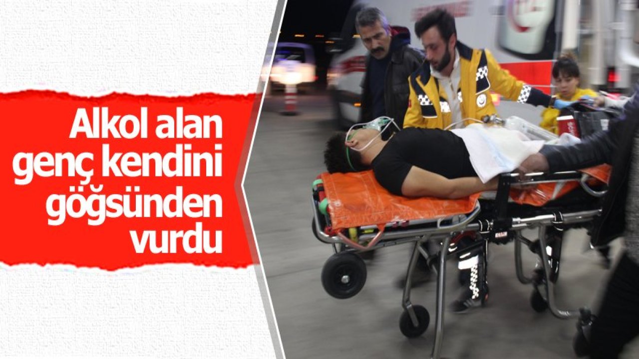 Kendini göğsünden vuran genç ağır yaralandı