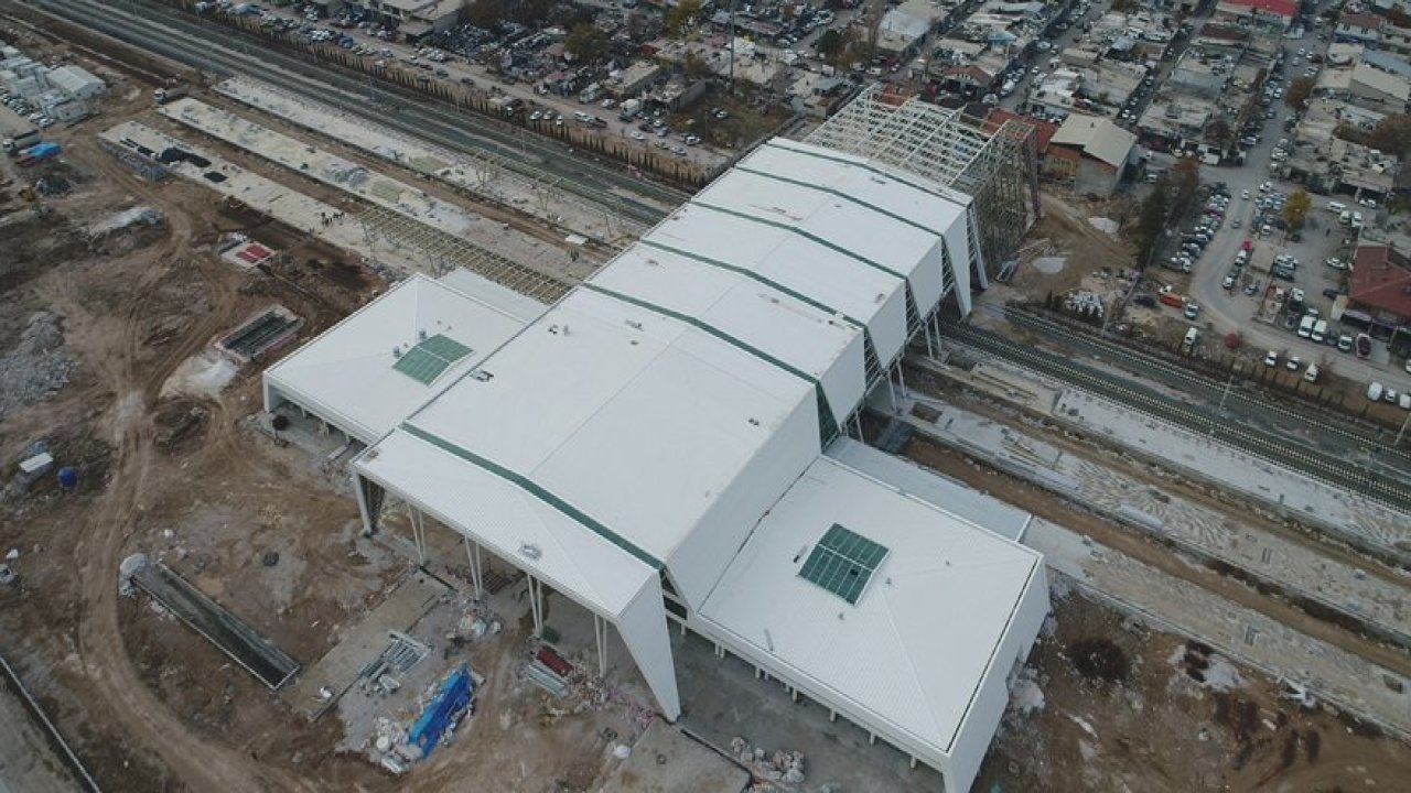 Konya'nın Yeni Yht Garı Havadan Görüntülendi