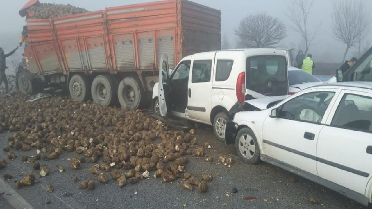 Konya'da Zincirleme kaza: 1 ölü