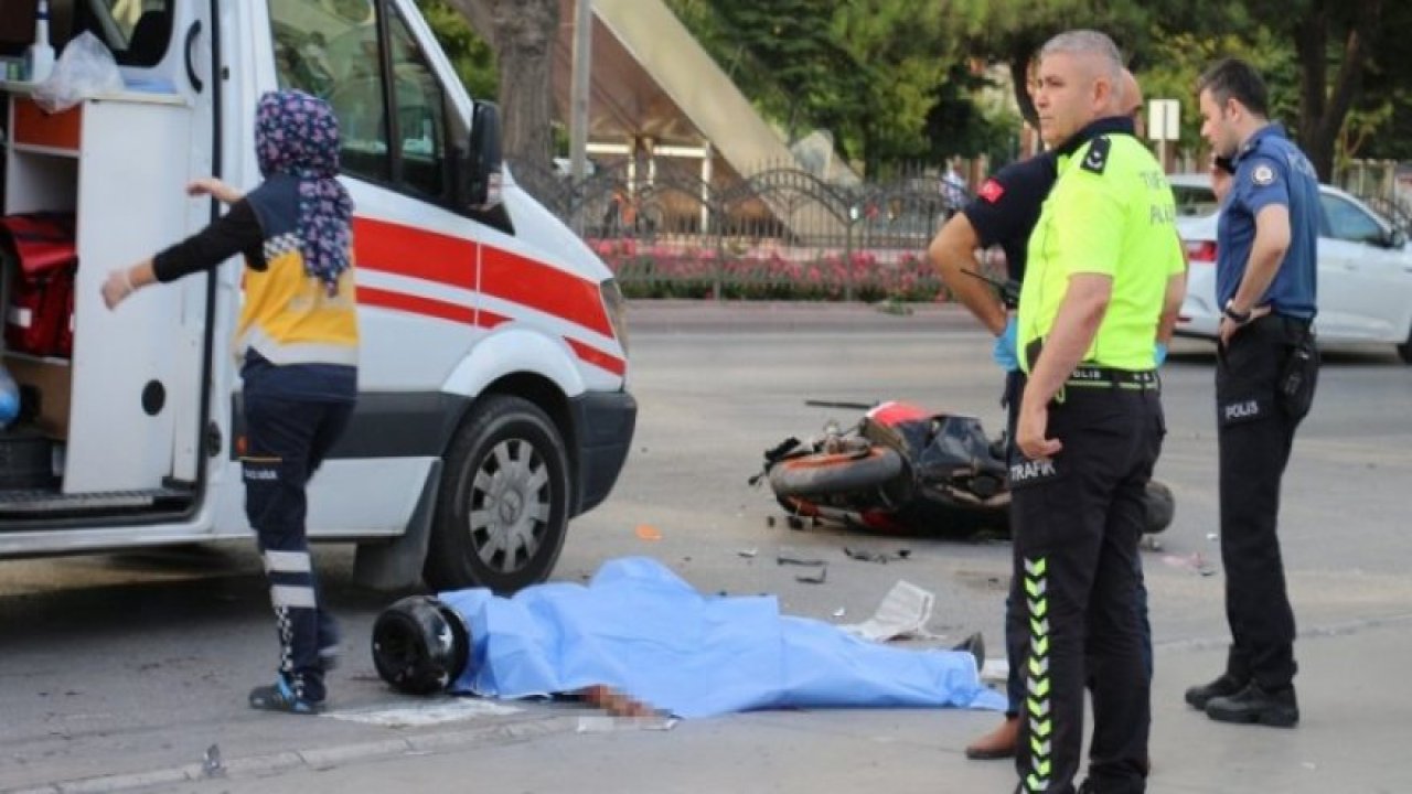Genç kızın öldüğü motosiklet kazası güvenlik kamerasında