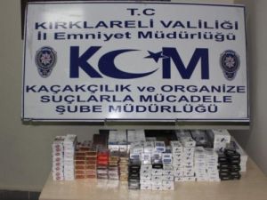 Kırklareli'nde Kaçak Sigara Operasyonu
