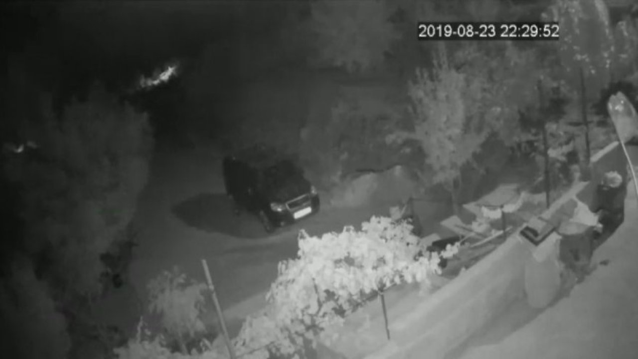 Konya'da ilginç görüntü güvenlik kamerasına yansıdı