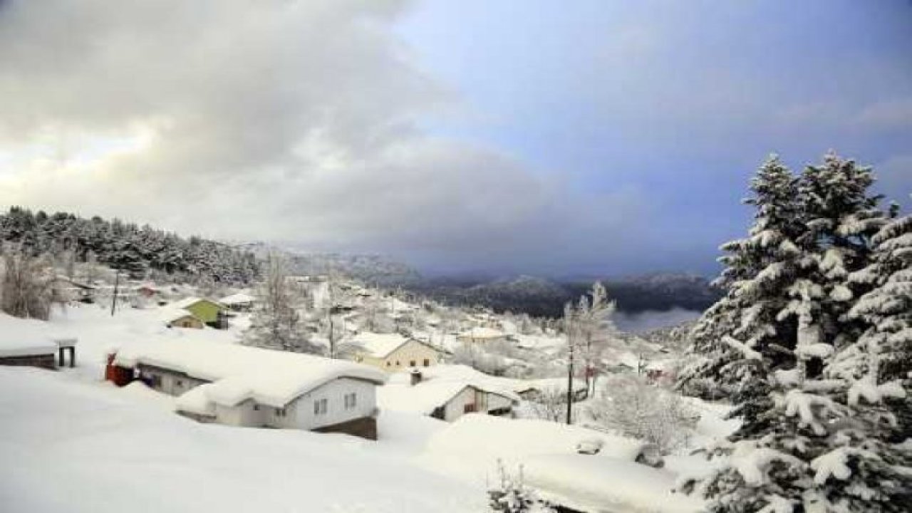 Konya Yalıhüyük Gölcük Yaylasında kış manzaraları