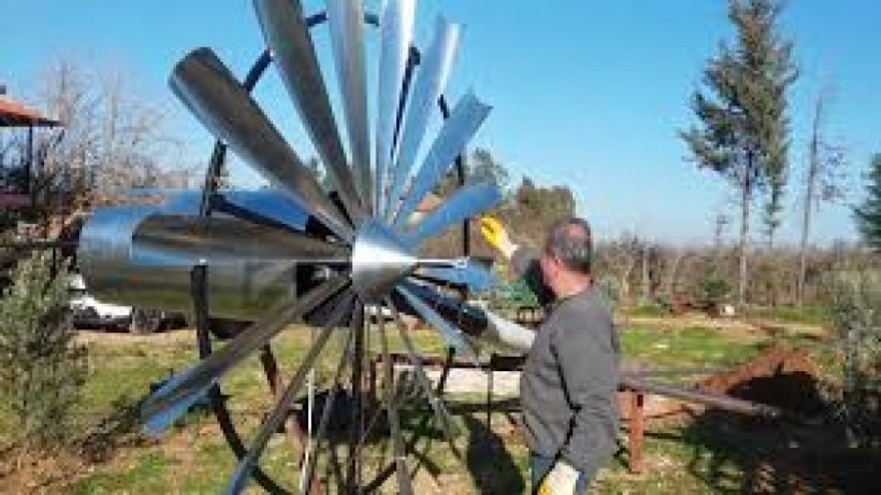 Hibrit rüzgar türbini ile elektrik üretimi