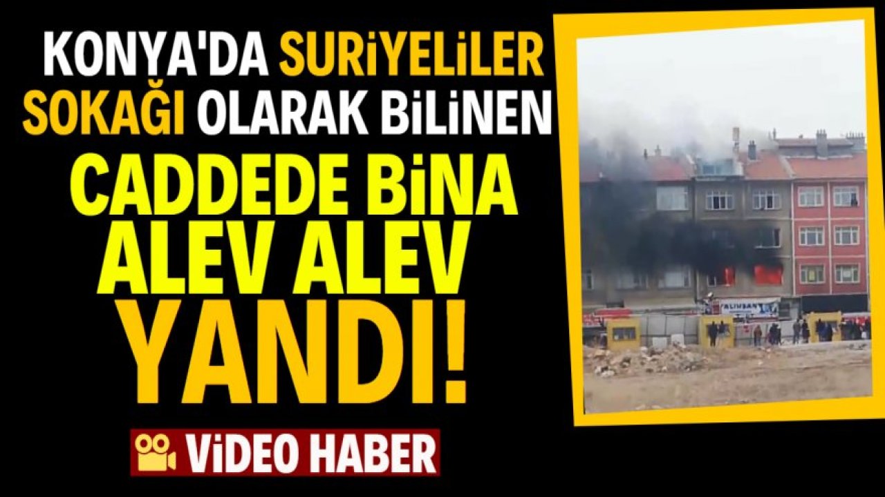 Suriyeliler sokağında yangın paniği!