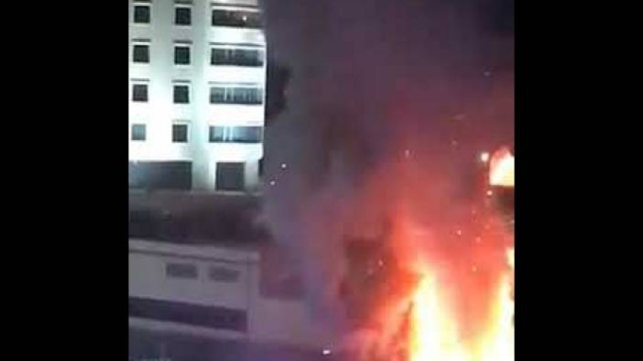 Konya'da 5 yıldızlı otelde tehlikeli anlar! Bir anda alev aldı