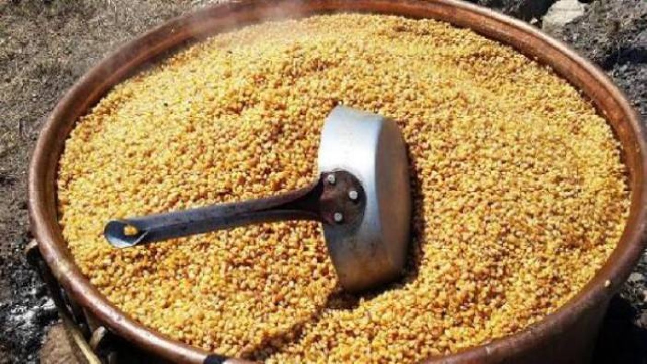 Konya Kulu'da bulgur kaynatma töresi