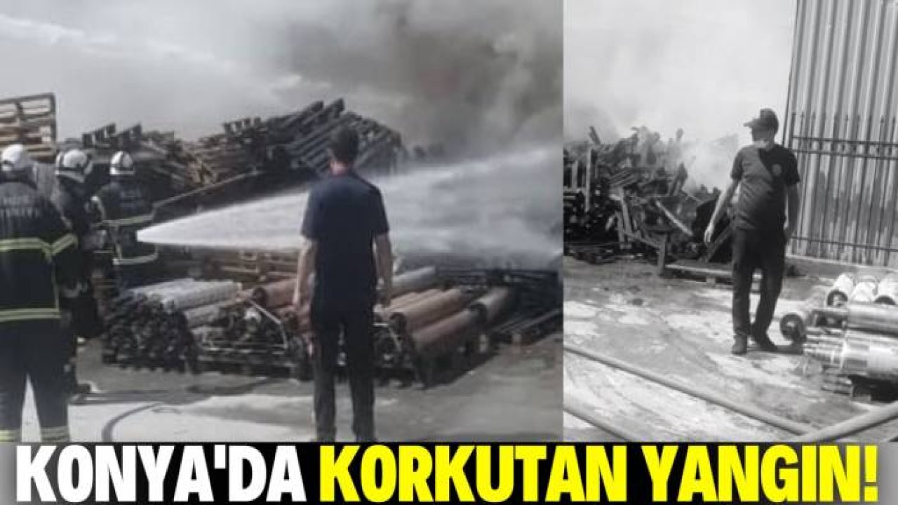 Konya 3. Organize Sanayi'nde korkutan yangın!
