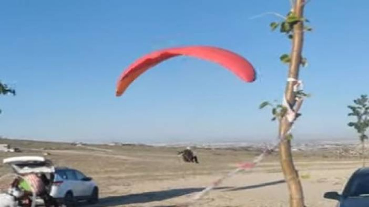 Konya Takkeli Dağ paraşütçülerin inişi