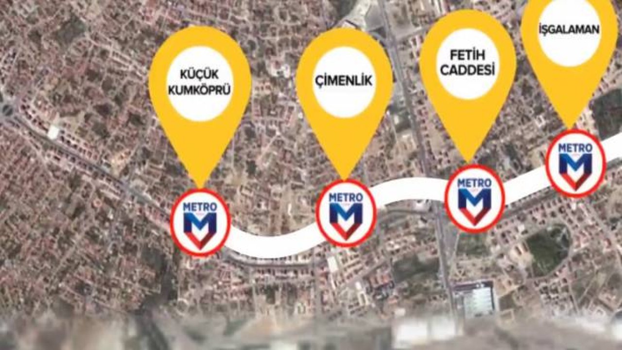 Konya metro güzergahı ve durakları