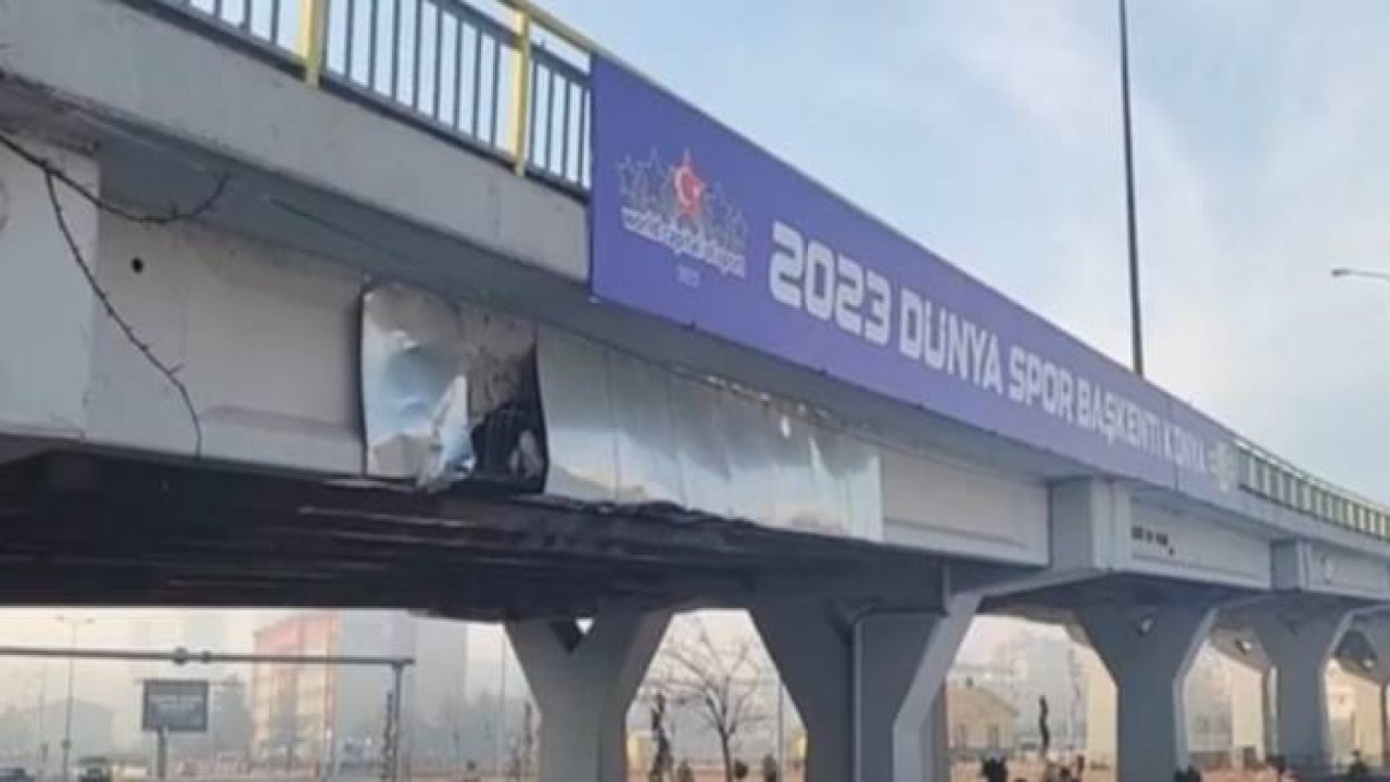 Konya’da bu köprüdeki hasar korkutuyor