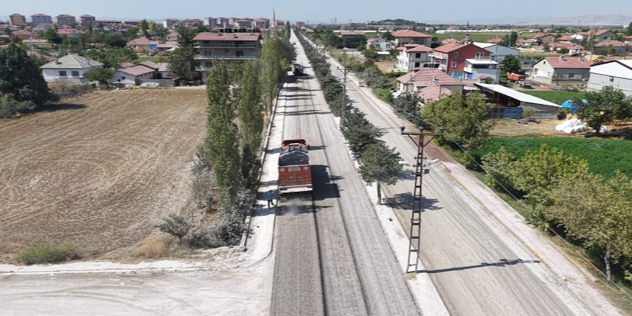 Çumra'da asfalt çalışması sürüyor