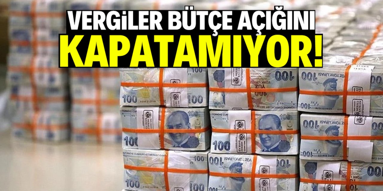 Vergiler bütçe açığını kapatmaya yetmiyor! 1,2 trilyon oldu