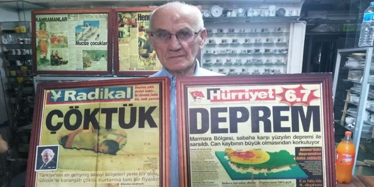 40 binden fazla afet haberinin kupürünü biriktirdi