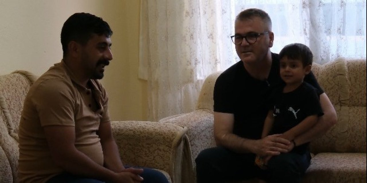 Evi yanan vatandaşa belediyeden destek