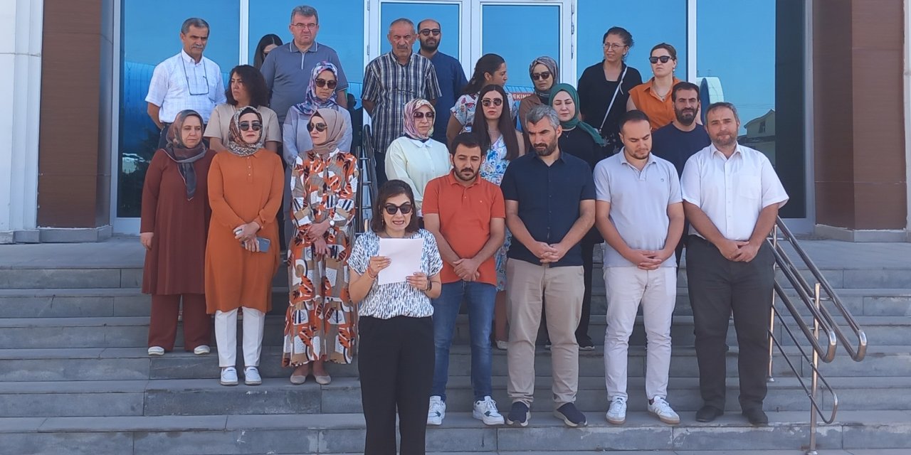 Konya'da SGK çalışanlarından talepler