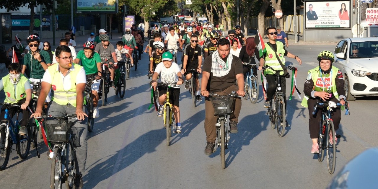 'Gazze İçin Durma, Açlık İçin Pedalla'